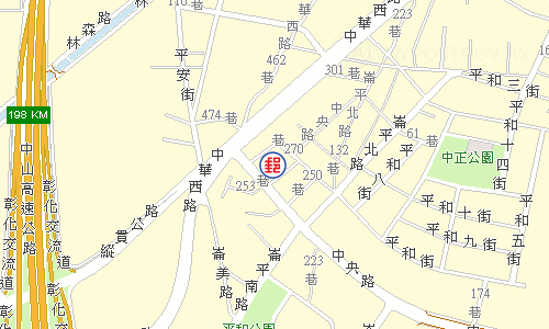 彰化中央路郵局電子地圖