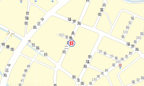 田中三潭郵局電子地圖