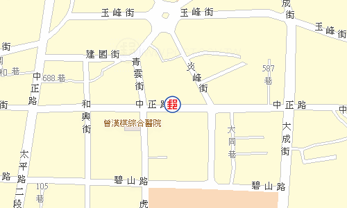 草屯郵局電子地圖