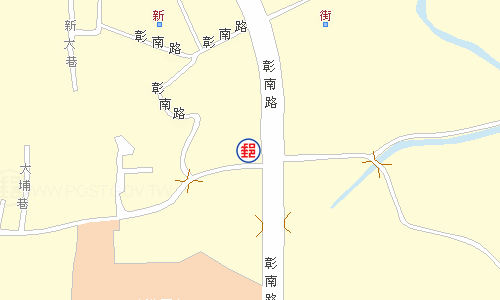 名間新街郵局電子地圖