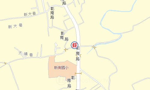 名間新街郵局電子地圖