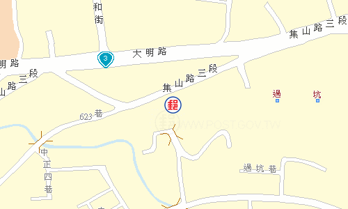 竹山延和郵局電子地圖