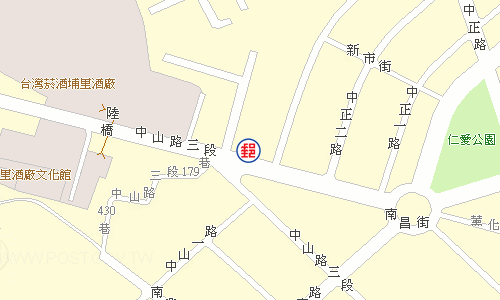 埔里郵局電子地圖