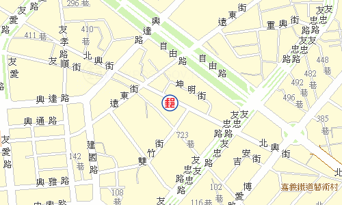 嘉義北社郵局電子地圖