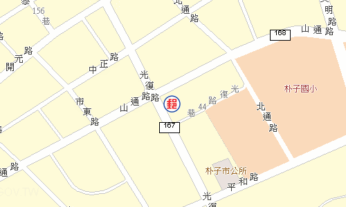 朴子郵局電子地圖