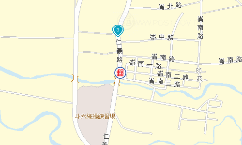 斗六大崙郵局電子地圖