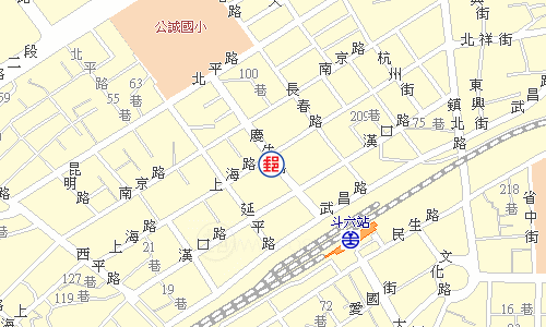 斗六鎮北郵局電子地圖
