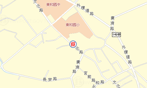 古坑東和郵局電子地圖