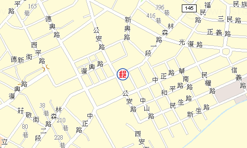 虎尾郵局電子地圖