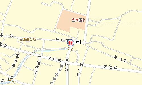 臺西郵局電子地圖