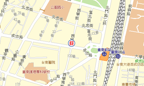 臺南成功路郵局電子地圖