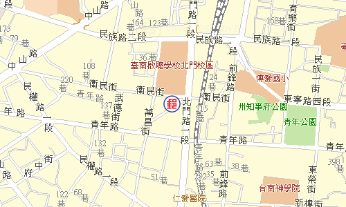 臺南興華街郵局電子地圖