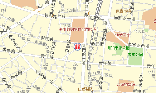 Tainan Xinghua Street Post Office emap