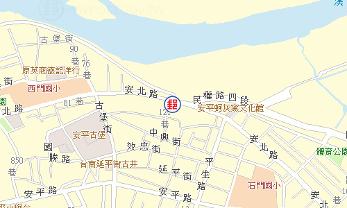 Tainan Anping Post Office emap