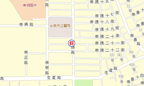 Tainan Degaocuo Post Office emap