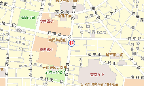 臺南南門路郵局電子地圖