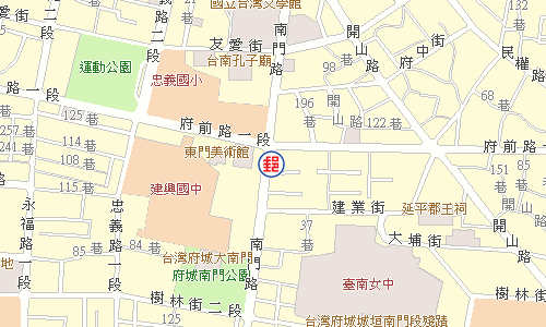 Tainan Nanmen Road Post Office emap