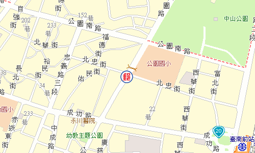 臺南西華郵局電子地圖