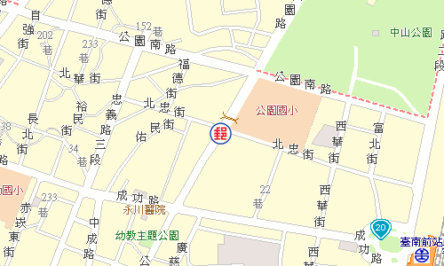 Tainan Xihua Post Office emap