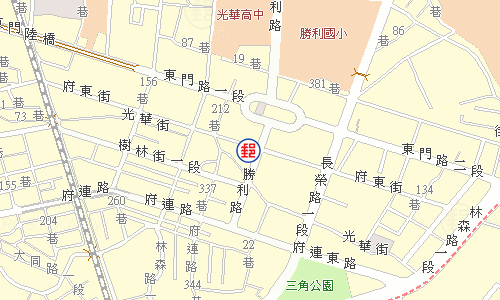 臺南東城郵局電子地圖