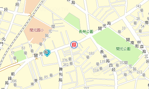 Tainan Kaiyuan Road Post Office emap