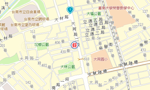 Tainan Datong  Road  Post Office emap