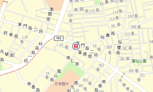 臺南東門郵局電子地圖