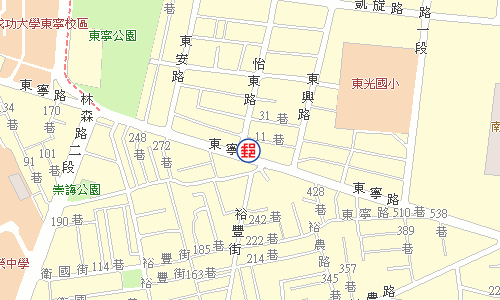 臺南東寧路郵局電子地圖
