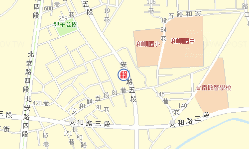 臺南和順郵局電子地圖