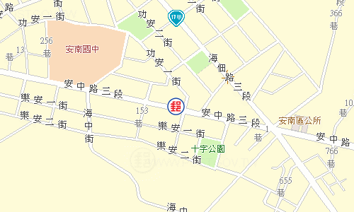 臺南安南郵局電子地圖