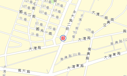 永康崑山郵局電子地圖