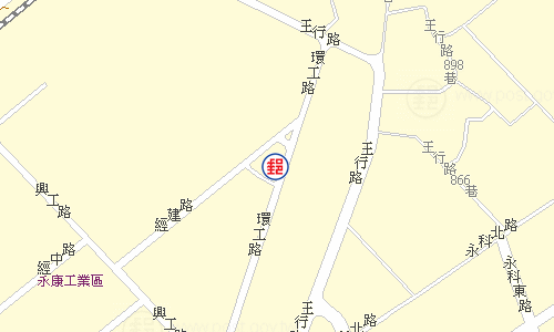 永康王行郵局電子地圖