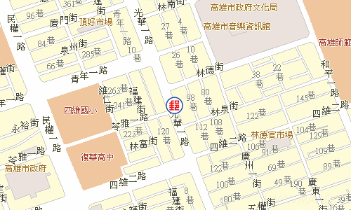 高雄文化中心郵局電子地圖