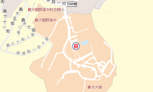 義守大學郵局電子地圖