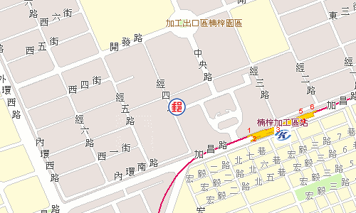 楠梓科技園區郵局電子地圖