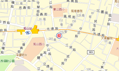 鳳山三民路郵局電子地圖