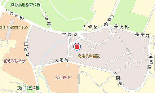 鳥松長庚醫院郵局電子地圖