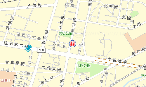 鳳山鎮北郵局電子地圖