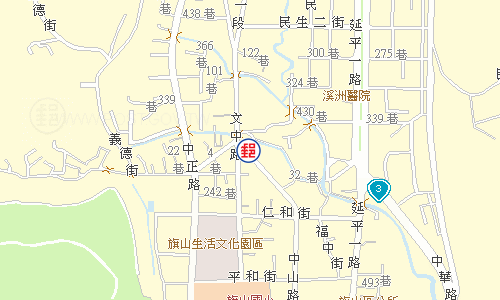 旗山四保郵局電子地圖