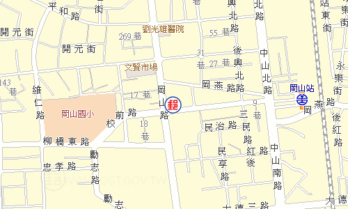 Gangshan Post Office emap