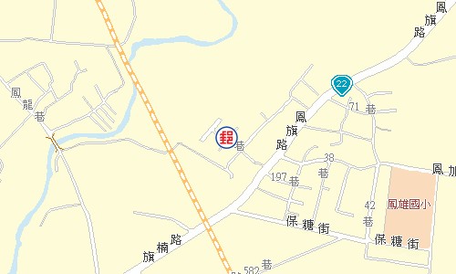 燕巢鳳山厝郵局電子地圖
