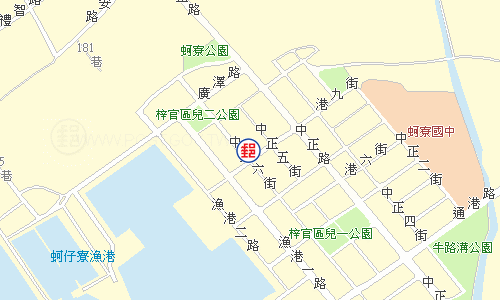 梓官蚵子寮郵局電子地圖