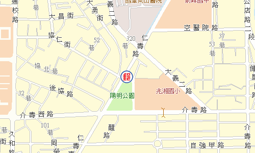 岡山仁壽路郵局電子地圖