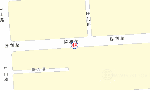 屏東勝利路郵局電子地圖