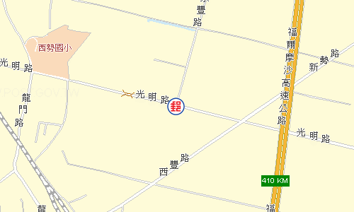 竹田西勢郵局電子地圖