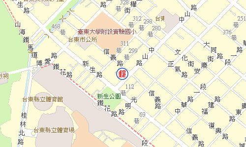 Taitung Zhongshan Rd. Post Office emap