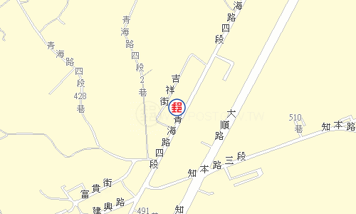 臺東知本郵局電子地圖