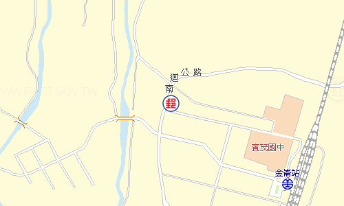 金峰金崙郵局電子地圖