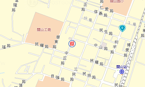 關山郵局電子地圖