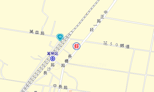 鳳林萬榮郵局電子地圖